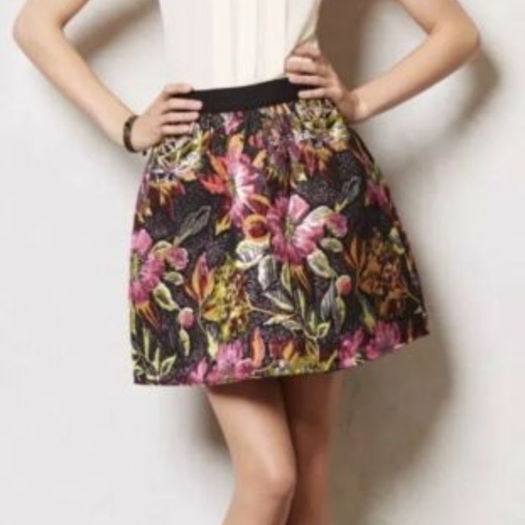 Free People Dresses & Skirts - Ladakh x Free People Floral Brocade Mini Skirt